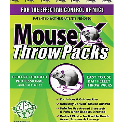 MouseX 12 oz. Non-Toxic Rodent Killer Throw Packs